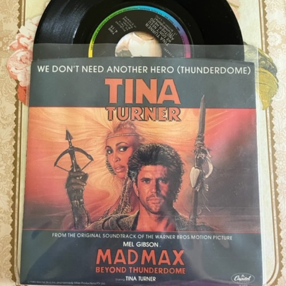 PRICE DROP! Tina Turner "We Don't Need Another Hero" 45 Record NM